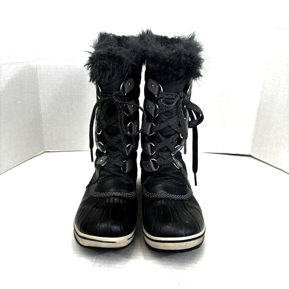 Sorel Joan of Arctic Winter Boots Womens Size 5 Black Snow Faux Fur Waterproof - Picture 3 of 13
